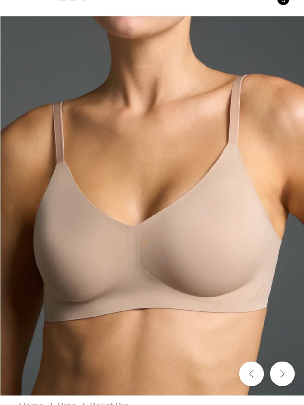 EBY Relief Bra, Seamless Nude Wireless T-Shirt Bra, XL, DD